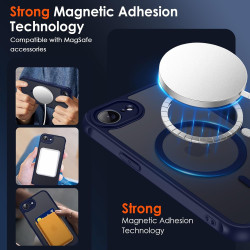 ivoler Coque Magnétique pour iPhone 17e / 16e, Compatible avec Magsafe, 2 Pièces Verre Trempé - Étui Antichoc avec Protection Mi