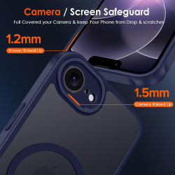 ivoler Coque Magnétique pour iPhone 17e / 16e, Compatible avec Magsafe, 2 Pièces Verre Trempé - Étui Antichoc avec Protection Mi