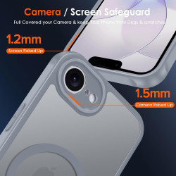ivoler Coque Magnétique pour iPhone 17e / 16e, Compatible avec Magsafe, 2 Pièces Verre Trempé - Étui Antichoc avec Protection Mi