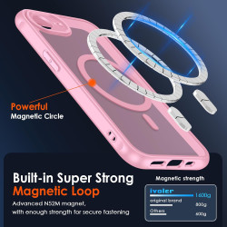 ivoler Coque Magnétique pour iPhone 17e / 16e, Compatible avec Magsafe, 2 Pièces Verre Trempé - Étui Antichoc avec Protection Mi