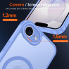 ivoler Coque Magnétique pour iPhone 17e / 16e, Compatible avec Magsafe, 2 Pièces Verre Trempé - Étui Antichoc avec Protection Mi