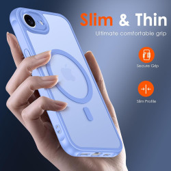 ivoler Coque Magnétique pour iPhone 17e / 16e, Compatible avec Magsafe, 2 Pièces Verre Trempé - Étui Antichoc avec Protection Mi