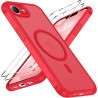 ivoler Coque Magnétique pour iPhone 17e / 16e, Compatible avec Magsafe, 2 Pièces Verre Trempé - Étui Antichoc avec Protection Mi