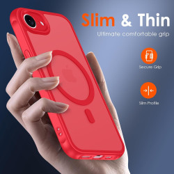 ivoler Coque Magnétique pour iPhone 17e / 16e, Compatible avec Magsafe, 2 Pièces Verre Trempé - Étui Antichoc avec Protection Mi