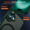 ivoler Coque Magnétique pour iPhone 16 Plus, Compatible avec MagSafe, Translucide Mat Arrière Étui de Protection en Silicone Liq
