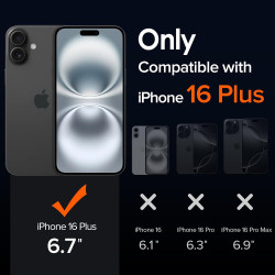ivoler Coque Magnétique pour iPhone 16 Plus, Compatible avec MagSafe, Translucide Mat Arrière Étui de Protection en Silicone Liq