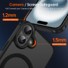 ivoler Coque Magnétique pour iPhone 16 Plus, Compatible avec MagSafe, Translucide Mat Arrière Étui de Protection en Silicone Liq