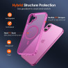 ivoler Coque Magnétique pour iPhone 16 Plus, Compatible avec MagSafe, Translucide Mat Arrière Étui de Protection en Silicone Liq