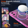ivoler Coque Magnétique pour iPhone 16 Plus, Compatible avec MagSafe, Translucide Mat Arrière Étui de Protection en Silicone Liq
