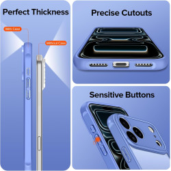 ivoler Coque Magnétique pour iPhone 17 Pro Max, Compatible avec MagSafe, Translucide Mat Arrière Étui de Protection en Silicone 