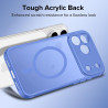ivoler Coque Magnétique pour iPhone 17 Pro Max, Compatible avec MagSafe, Translucide Mat Arrière Étui de Protection en Silicone 