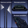 ivoler Coque Magnétique pour iPhone 17 Pro Max, Compatible avec MagSafe, [Protection Antichoc Militaire] Translucide Mat Arrière