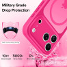 ivoler Coque Magnétique pour iPhone 17 Pro Max, Compatible avec MagSafe, [Protection Antichoc Militaire] Translucide Mat Arrière