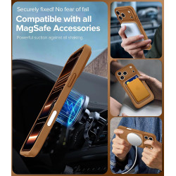 ivoler Coque Magnétique pour iPhone 17 Pro Max, Compatible avec MagSafe, [Protection Antichoc Militaire] Translucide Mat Arrière