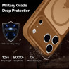ivoler Coque Magnétique pour iPhone 17 Pro Max, Compatible avec MagSafe, [Protection Antichoc Militaire] Translucide Mat Arrière