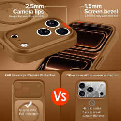 ivoler Coque Magnétique pour iPhone 17 Pro Max, Compatible avec MagSafe, [Protection Antichoc Militaire] Translucide Mat Arrière