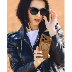 ivoler Coque Magnétique pour iPhone 17 Pro Max, Compatible avec MagSafe, [Protection Antichoc Militaire] Translucide Mat Arrière