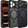 ivoler Coque Magnétique pour iPhone 17 Pro Max, Compatible avec MagSafe, Translucide Mat Arrière Étui de Protection en Silicone 