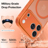 Ivoler coque magnétique pour iphone 17 pro max, compatible avec magsafe, [protection antichoc militaire] translucide mat arrière