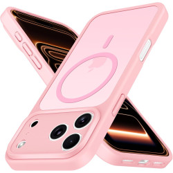 ivoler Coque Magnétique pour iPhone 17 Pro Max, Compatible avec MagSafe, [Protection Antichoc Militaire] Translucide Mat Arrière