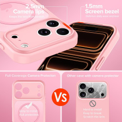 ivoler Coque Magnétique pour iPhone 17 Pro Max, Compatible avec MagSafe, [Protection Antichoc Militaire] Translucide Mat Arrière