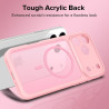 ivoler Coque Magnétique pour iPhone 17 Pro Max, Compatible avec MagSafe, [Protection Antichoc Militaire] Translucide Mat Arrière
