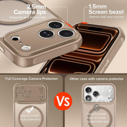 ivoler Coque Magnétique pour iPhone 17 Pro Max, Compatible avec MagSafe, [Protection Antichoc Militaire] Translucide Mat Arrière