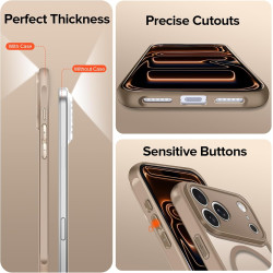 ivoler Coque Magnétique pour iPhone 17 Pro Max, Compatible avec MagSafe, [Protection Antichoc Militaire] Translucide Mat Arrière
