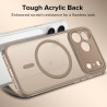 ivoler Coque Magnétique pour iPhone 17 Pro Max, Compatible avec MagSafe, [Protection Antichoc Militaire] Translucide Mat Arrière