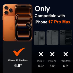 ivoler Coque Magnétique pour iPhone 17 Pro Max, Compatible avec MagSafe, [Anti-Jaunissement] [Protection Antichoc Militaire] HD 