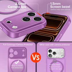 ivoler Coque Magnétique pour iPhone 17 Pro Max, Compatible avec MagSafe, [Protection Antichoc Militaire] Translucide Mat Arrière
