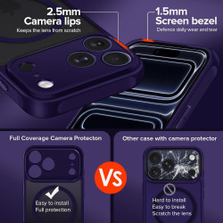 ivoler Coque Magnétique pour iPhone 17 Pro Max, Compatible avec MagSafe, [Protection Antichoc Militaire] Translucide Mat Arrière