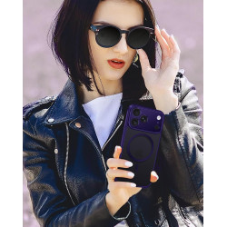 ivoler Coque Magnétique pour iPhone 17 Pro Max, Compatible avec MagSafe, [Protection Antichoc Militaire] Translucide Mat Arrière