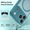 ivoler Coque Magnétique pour iPhone 17 Pro Max, Compatible avec MagSafe, [Protection Antichoc Militaire] Translucide Mat Arrière