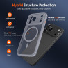 ivoler Coque Magnétique pour iPhone 17 Pro Max, Compatible avec MagSafe, Translucide Mat Arrière Étui de Protection en Silicone 