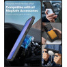 ivoler Magnétique Coque pour Samsung Galaxy S25 FE 5G, avec 2 Pièces Verre Trempé, Anti-Jaunissement Protection Militaire Étui d