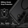 ivoler Magnétique Coque pour Samsung Galaxy S25 FE 5G, avec 2 Pièces Verre Trempé, Anti-Jaunissement Protection Militaire Étui d