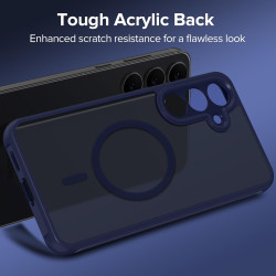 ivoler Coque Magnétique pour Samsung Galaxy S25 FE 5G, Compatible avec MagSafe, Translucide Mat Arrière Étui de Protection en Si