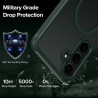 ivoler Coque Magnétique pour Samsung Galaxy S25 FE 5G, Compatible avec MagSafe, Translucide Mat Arrière Étui de Protection en Si