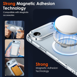 ivoler Coque Magnétique pour iPhone Air, Compatible avec MagSafe, [Protection Antichoc Militaire] HD Clair Étui de Téléphone Dos