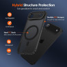 ivoler Coque Magnétique pour iPhone Air, Compatible avec MagSafe, Translucide Mat Arrière Étui de Protection en Silicone Liquide