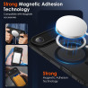 ivoler Coque Magnétique pour iPhone Air, Compatible avec MagSafe, Translucide Mat Arrière Étui de Protection en Silicone Liquide