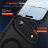 ivoler Coque Magnétique pour iPhone Air, Compatible avec MagSafe, Translucide Mat Arrière Étui de Protection en Silicone Liquide