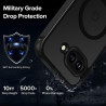 ivoler Magnétique Coque pour Google Pixel 9a, avec 2 Pièces Verre Trempé, Anti-Jaunissement Protection Militaire Étui de Mince B