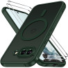 ivoler Coque Magnétique pour Google Pixel 9a, Compatible avec MagSafe, Translucide Mat Arrière Étui de Protection en Silicone Li