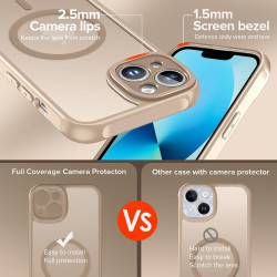 ivoler Coque Magnétique pour iPhone 13, Compatible avec Magsafe, 2 Pièces Verre Trempé - Étui Antichoc avec Protection Militaire