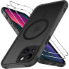 ivoler Coque Magnétique pour iPhone 13, Compatible avec Magsafe, 2 Pièces Verre Trempé - Étui Antichoc avec Protection Militaire