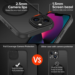 ivoler Coque Magnétique pour iPhone 13, Compatible avec Magsafe, 2 Pièces Verre Trempé - Étui Antichoc avec Protection Militaire