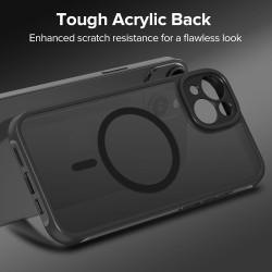 ivoler Coque Magnétique pour iPhone 13, Compatible avec Magsafe, 2 Pièces Verre Trempé - Étui Antichoc avec Protection Militaire