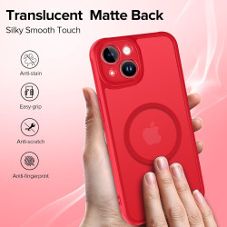 ivoler Coque Magnétique pour iPhone 13, Compatible avec Magsafe, 2 Pièces Verre Trempé - Étui Antichoc avec Protection Militaire